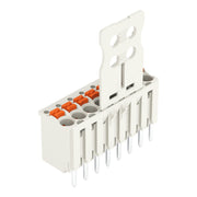 WAGO - Leiterplattensteckverbinder 1-Leiter-THT-Federleiste 2091-1158 CAGE CLAMP,lichtgrau − 50 Stück