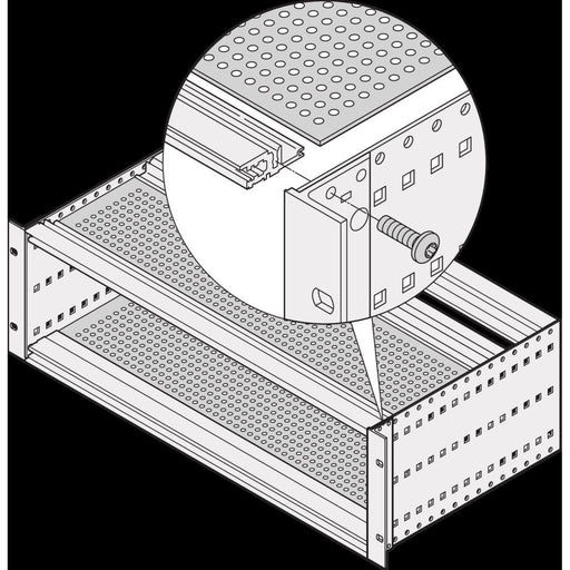 Schroff - Dach-/Bodenelement (Gehäuse/Schaltschrank) Abdeckblech 24561051 (VE2) 84TE