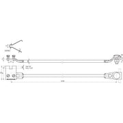 DEHN - Zubehör/Ersatzteile für Erdung und Blitzschutz Anschlussset Seilanlagen ASSAD8L1000610CUV2A 16qmm, L=1000mm