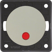 Berker - Installationsschalter Kontroll-Wippschalter 937622568 chr/ma 12V rt Linse