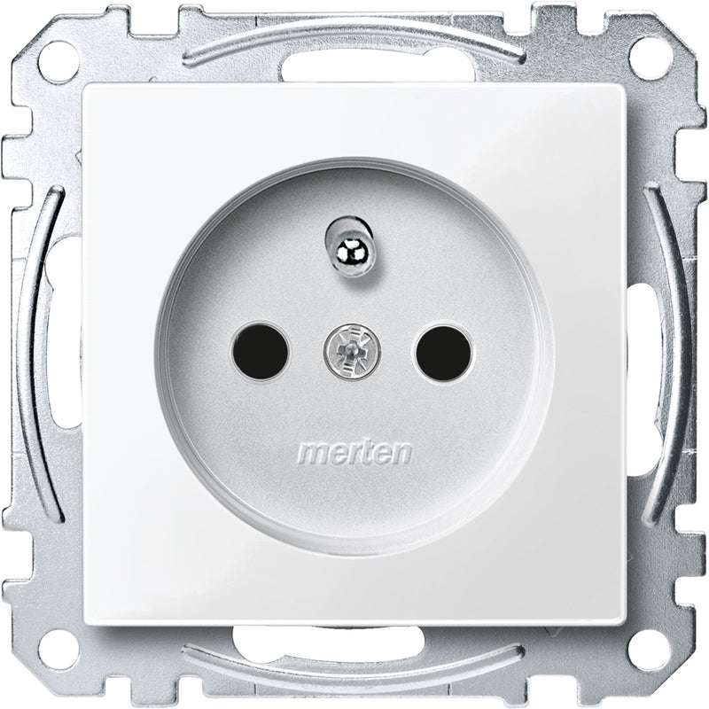 Merten - Steckdose pws/gl MEG2600-0319 Schuko.stift BRS