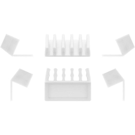 Goobay - Zubehör/Ersatzteile für Unterhaltungselektronik Kabel Management 5-Slots 70431 (VE2) ws