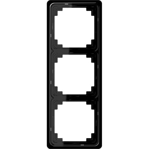 Jung - Abdeckrahmen Rahmen 3-fach sw CDP 583 SW waage/senkrecht