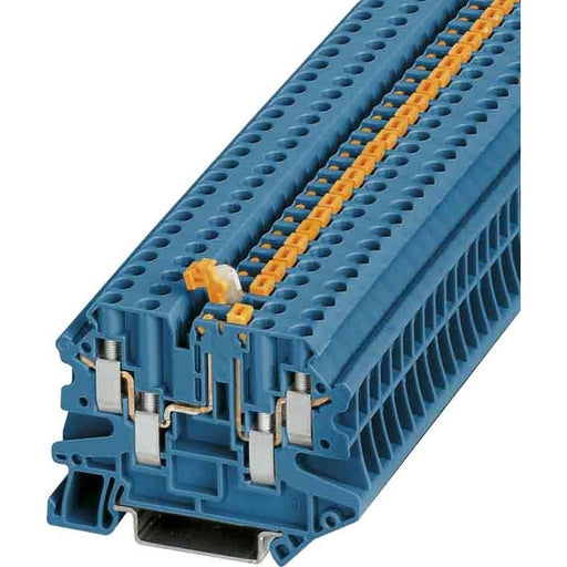 Phoenix Contact - Trenn- und Messtrenn-Reihenklemme Durchgangsreihenklemme UT 4-QUATTRO-MT BU 0,14-6qmm, 6,2mm, bl − 50 Stück