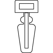 HellermannTyton - Befestigungssockel und -element für Kabelbinder Fußteil natur SFC-PA66-NA (100) − 100 Stück