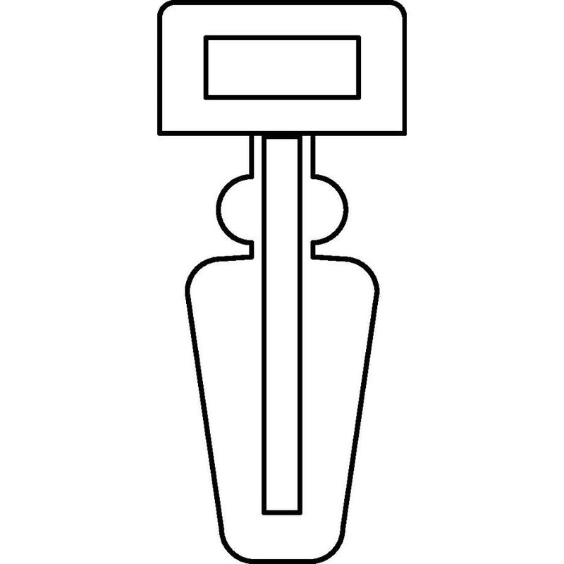 HellermannTyton - Befestigungssockel und -element für Kabelbinder Fußteil natur SFC-PA66-NA (100) − 100 Stück