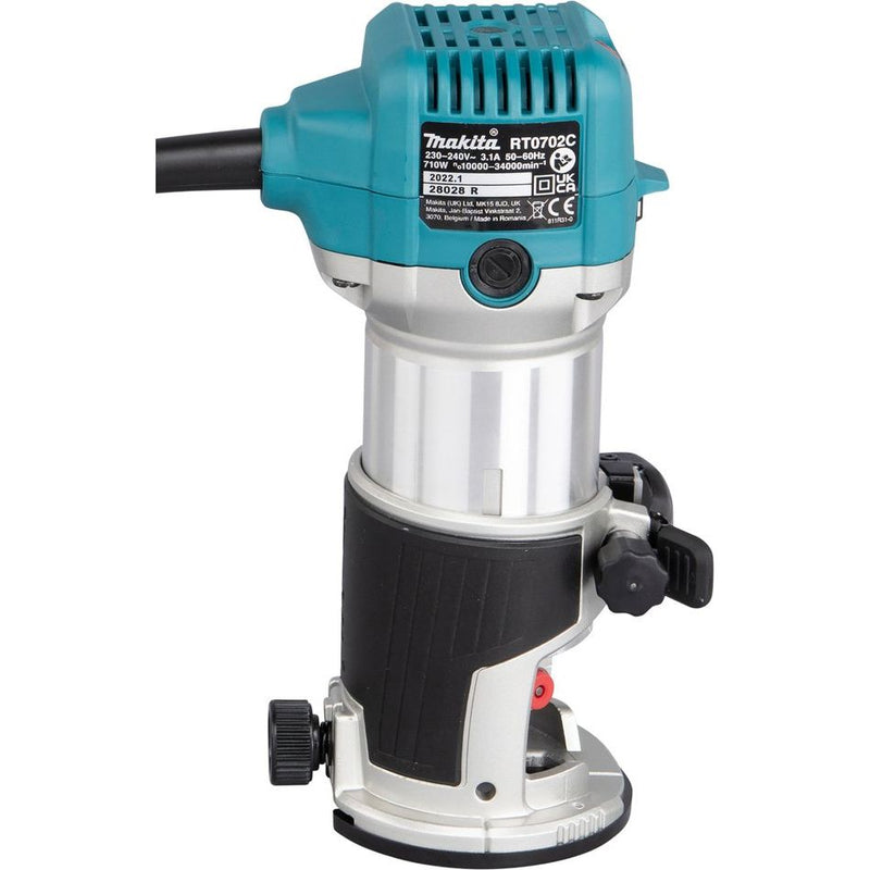 Makita - Oberfräse (elektrisch) Multifunktionsfräse RT0702CX2J 710 W