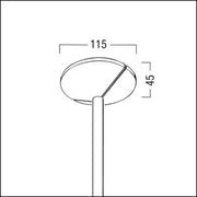 Zumtobel - Mechanisches Zubehör/Ersatzteile für Leuchten Pendelrohrabhängung sw S2 611560 1000mm M16x1