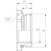 Jacob - Erweiterungs-/Reduzierring MS-Reduktion M20M16/6/OM M20/M16 x1,5 − 100 Stück