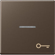 Jung - Abdeckung/Bedienelement für Installationsschalterprogramme Wippe Symbol TÜR mokka A 590 KO5 T MO für beleuchtb.Taster