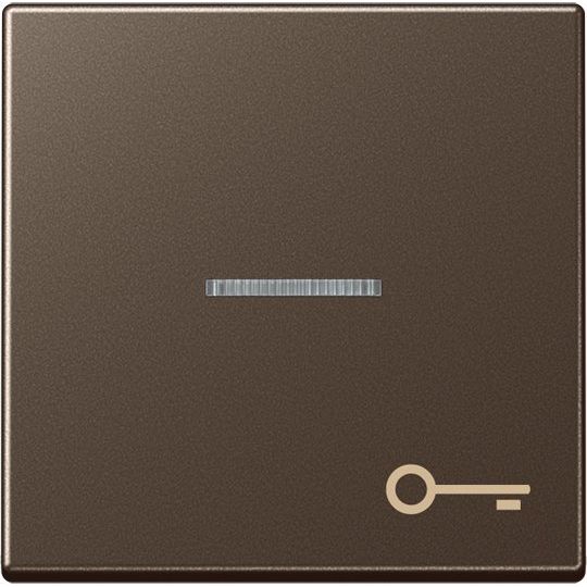 Jung - Abdeckung/Bedienelement für Installationsschalterprogramme Wippe Symbol TÜR mokka A 590 KO5 T MO für beleuchtb.Taster