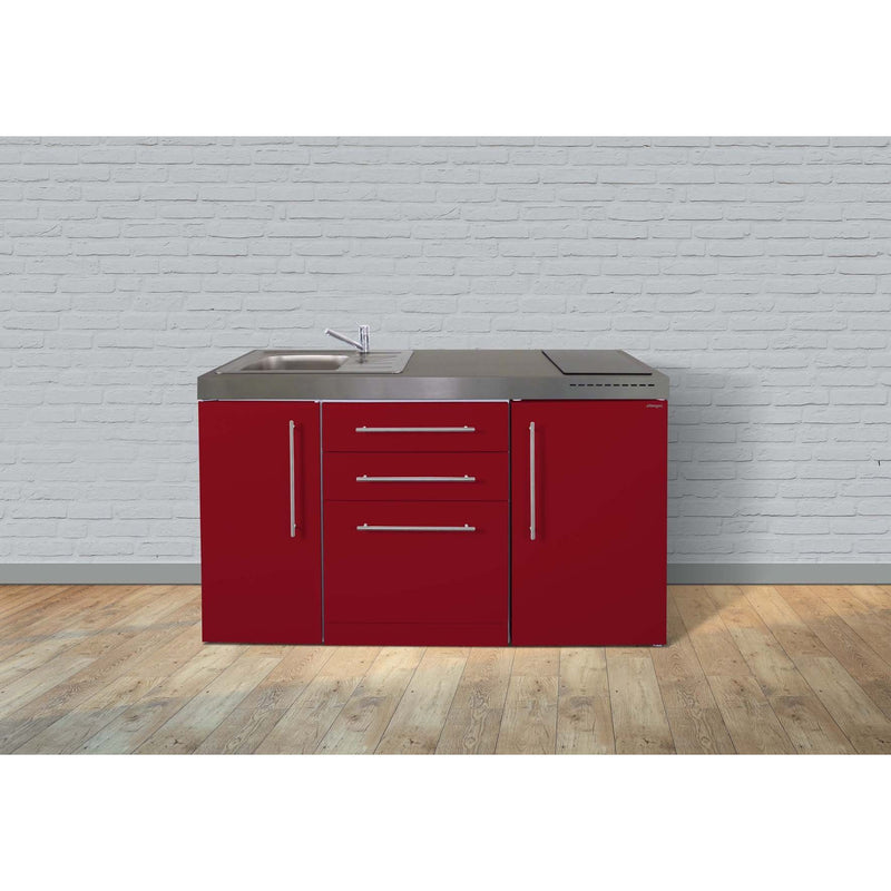 Stengel - Mini-Küche Miniküche Premiumline MPGSBR150GSIKFreBli Bordeauxrot