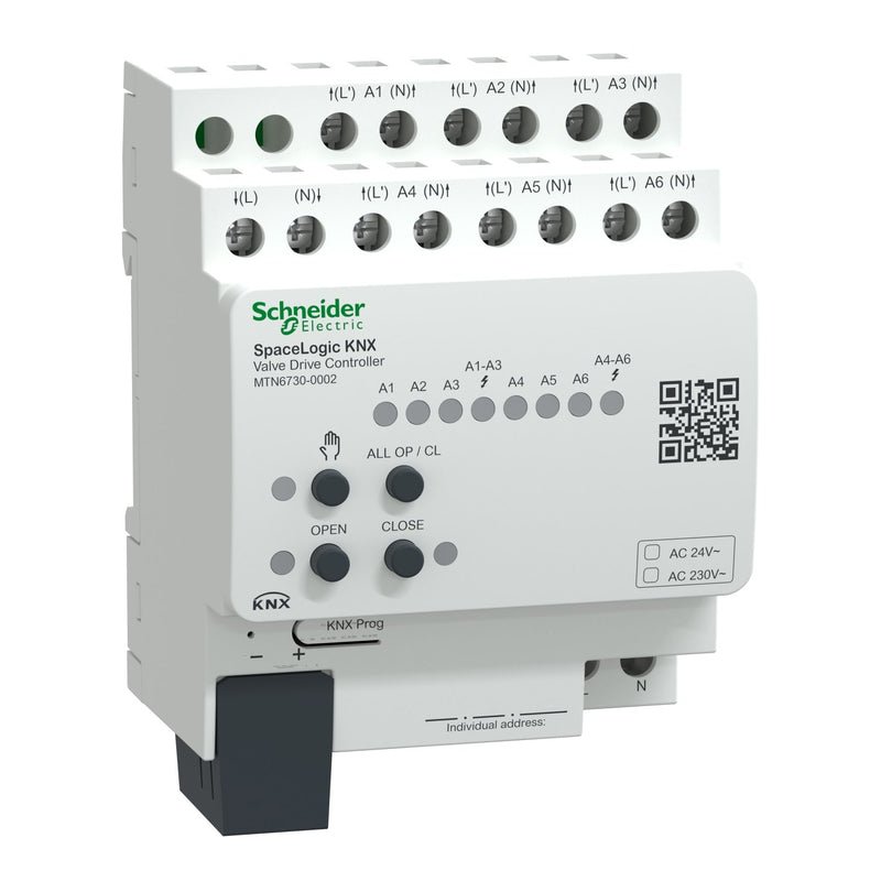 Schneider Electric - Bussystem-Heizungsaktor Ventilantriebsaktor MTN6730-0002 SpaceLogic KNX