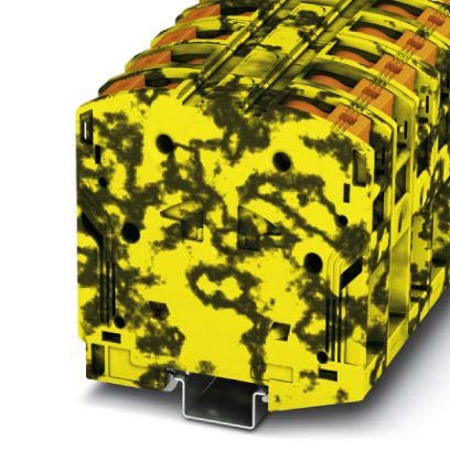 Phoenix Contact - Durchgangs-Reihenklemme Hochstromklemme PTPOWER 50-FE 10-70qmm, sw/ge − 10 Stück