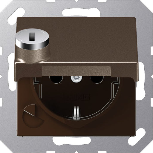 Jung - Steckdose SCHUKO-Steckdose 16A 250V A 1520 BFKLSL MO Klappdeckel
