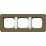 Gira - Abdeckrahmen 3fach 0213416 Umbra/Reinweiß
