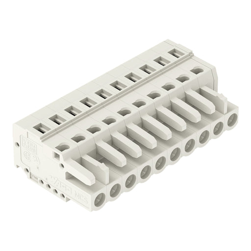 WAGO - Kabelsteckverbinder für Leiterplattensteckverbinder 1-Leiter-Federleiste 721-110/026-000 CAGECLAMP 2,5mm²,lgr − 50 Stück