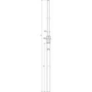 DEHN - Fangeinrichtung für Blitzschutz Fangstange FS 16 10 1660 GFK AL D16/10mm, L1660mm