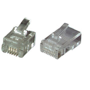 EFB-Elektronik - Modularer Steckverbinder Modular-Stecker RJ11 37516.1-100 (VE100) f.Rundkbl.,ungesch