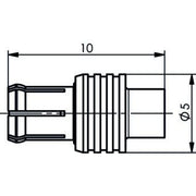 Telegärtner - Koax-Steckverbinder MCX-Kabelstecker löt 100024975 G11 (RG-405/U) − 5 Stück