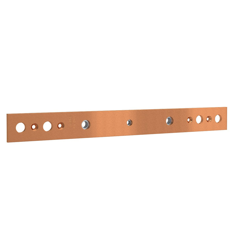 ABN - Sammelschienenklemme CU-Schiene FB2 40x5mm ABNPC30542 waagrecht gelocht − 15 Stück
