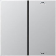 Jung - Abdeckung/Bedienelement für Installationsschalterprogramme Taste 1-fach alu AL 2401 TSAP Symbol Auf/Ab − 1 Stück