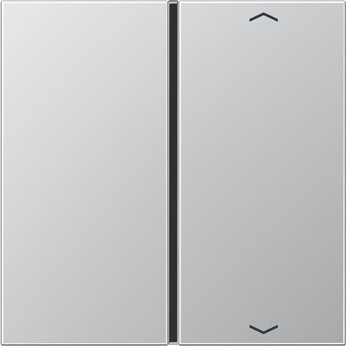 Jung - Abdeckung/Bedienelement für Installationsschalterprogramme Taste 1-fach alu AL 2401 TSAP Symbol Auf/Ab − 1 Stück