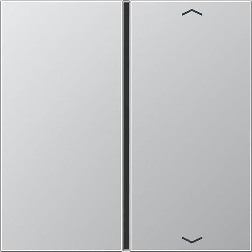 Jung - Abdeckung/Bedienelement für Installationsschalterprogramme Taste 1-fach alu AL 2401 TSAP Symbol Auf/Ab − 1 Stück