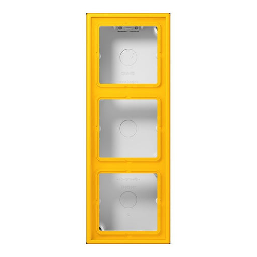 Jung - Aufputzgehäuse für Unterputzgerät Aufputz-Kappe 3fach LC 583 A 263 le jaune vif (4320W)