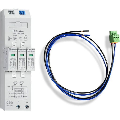 Finder - Blitzstromableiter für Energietechnik Kombiableiter 7P.04.8.255.Z007C08 Typ 1+2