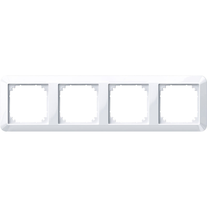 Merten - Abdeckrahmen Rahmen 4f.aws/gl 389425 waage/senkrecht