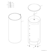 Bosch Thermotechnik - Speicher für Zentralheizung/Wärmepumpe Pufferspeicher BP200EK1B STORA f.Wärmepumpen
