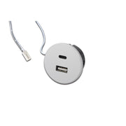 Hera - USB-Spannungsversorgung USB-A + USB-C Steckdose 21700101101 weiß