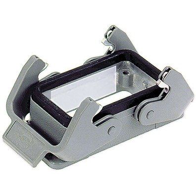 Harting - Gehäuse für Rechtecksteckverbinder Anbaugehäuse 10 B 09340030301 2 Bügel am Unterteil