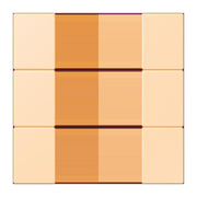 Jung - Abdeckung/Bedienelement für Installationsschalterprogramme Tastensatz 3fach LC 503 TSA 223 ocre