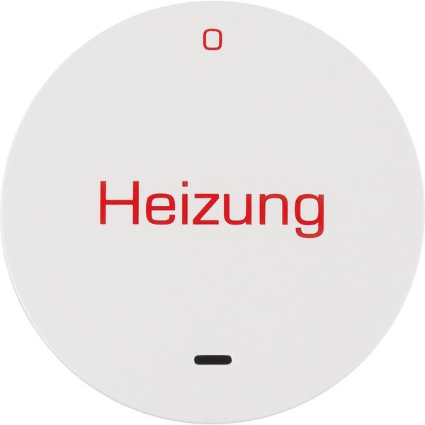 Berker - Abdeckung/Bedienelement für Installationsschalterprogramme Wippe mit Linse 16212059 Heizung pws/glänz