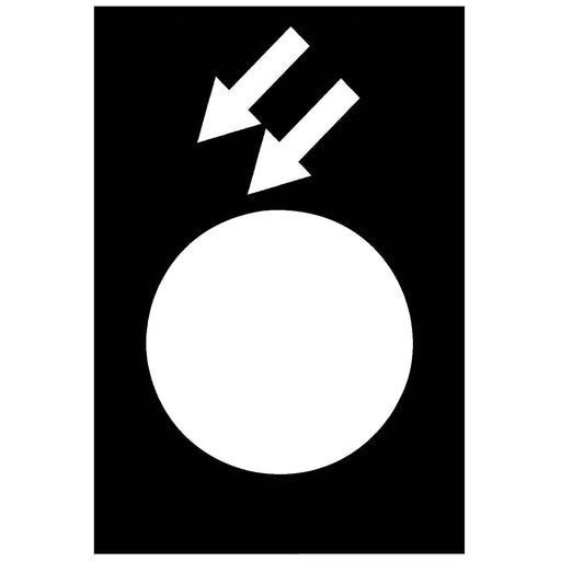 Schneider Electric - Bezeichnungsschild für Befehlsgeräte Symbolschild ZB2BY2967 sw