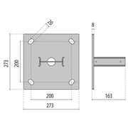 Performance in Light - Zubehör/Ersatzteile für Lichtmast Bodenplatte 3112993