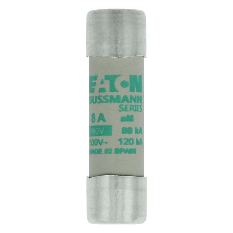 Eaton - Zylindrische Sicherung Sicherungseinsatz Nieders. SICHERUNG #C14M8 8A AC 690V 80kA − 10 Stück