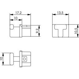 Telegärtner - Staubschutz für Steckverbindungen Staubschutzkappe 100021270 f.RJ45, gn RAL6017 − 100 Stück