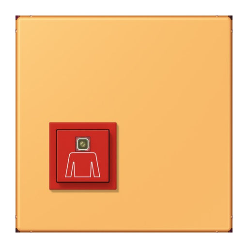 Jung - Behindertenelement für Installationsschalterprogramme Notrufsystem Ruftaster NRS LC 0834 RT 254 ocre jaune clair