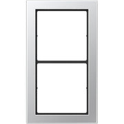 Jung - Abdeckrahmen Rahmen 2-fach alu FDAL 2982 waage/senkrecht