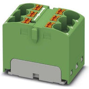 Phoenix Contact - Durchgangs-Reihenklemme Verteilerblock PTFIX 6X4 GN 6p, 0,2-6qmm, grün − 10 Stück