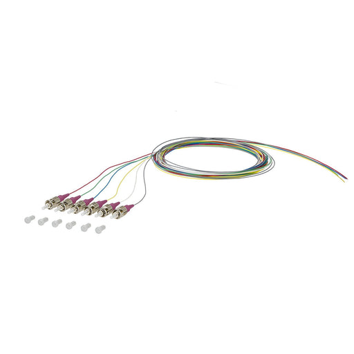 Metz Connect - LWL-Pigtail OpDAT Pigtail ST-PC 150N1AO0020E6 OM4 6 Farben − 6 Stück