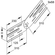 Niedax - Verbinder für Kabeltragsystem Gelenk, F-Verz WSGV 150 F
