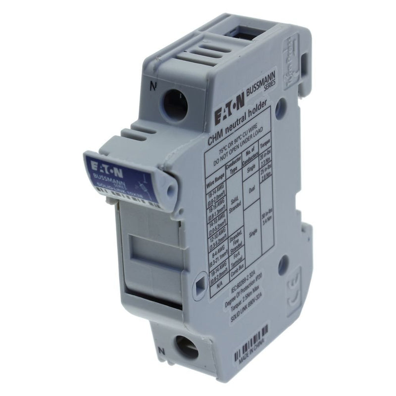 Eaton - Halter für zylindrische Sicherung Sicherungshalter Niedersp. 10X38MFH Neutral 32A AC 690V − 12 Stück