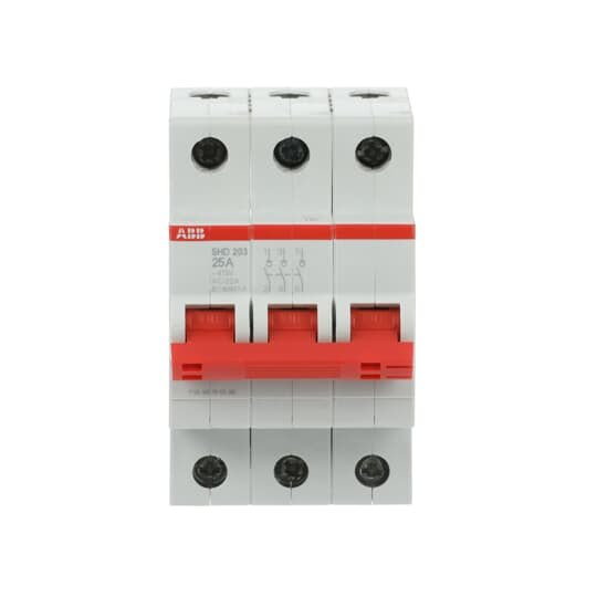 ABB Stotz S&J - Schalter für Reiheneinbau Lasttrennschalter SHD203/25 3-polig, 25A