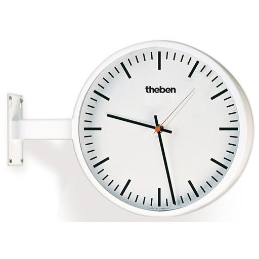 Theben - Uhr Wanduhr, doppelseitig OSIRIA 242 SR-EIB Strichziffern