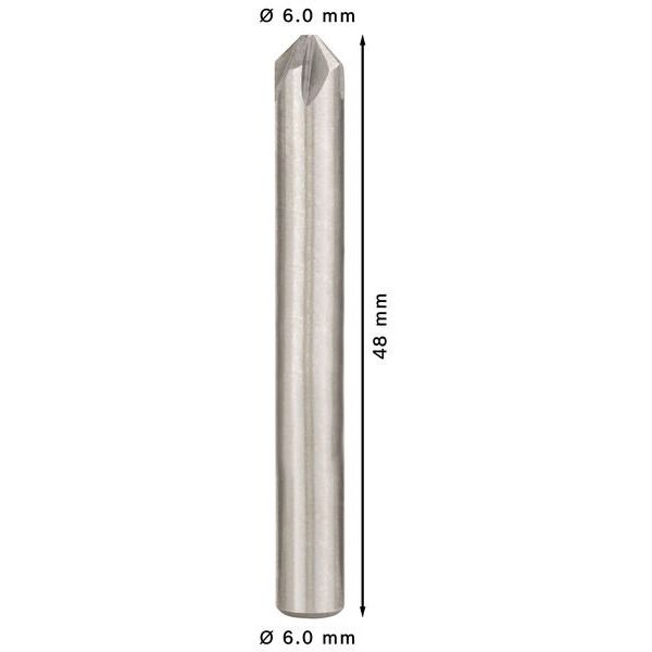 Bosch - Versenkbohrer PRO Steel HSS Kegelsenker, 2608597500 6 x 48 mm, M3