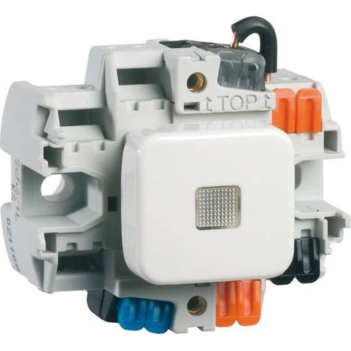 Peha - Taster Taster-Einsatz alu guss D 356 ES GLK 10A 250V Kontr.Licht